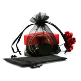 100 pcs Drawstring Organza Bag Wedding Candy Jewelry Packaging 5x7cm 7x9cm