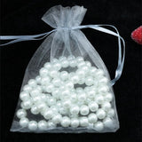 100 Gray Organza Gift Bags 5x7 Drawstring Wedding Candy Jewelry Packaging