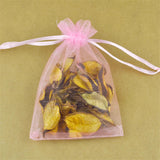 100 pcs Pink Organza Bag Wedding Candy Jewelry Packaging Display Gift Bag