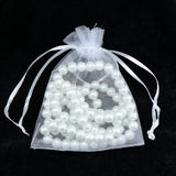 100 pcs Drawstring Organza Bag Wedding Candy Jewelry Packaging Gift Bag