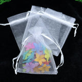 100 pcs Drawstring Organza Bag Wedding Candy Jewelry Packaging Gift Bag