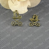 100 pcs Antique Bronze Plated Charms Pendants for Jewelry Making
