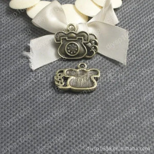 100 pcs Zinc Alloy Bead Antique Bronze Pendants JJA1084