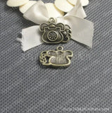 100 pcs Zinc Alloy Bead Antique Bronze Pendants JJA1084