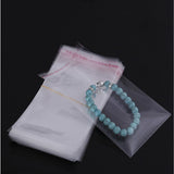 100 Transparent Self-Adhesive OPP Plastic Cellophane Bag for Food