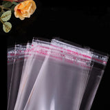 100 Transparent Self-Adhesive OPP Plastic Cellophane Bag for Food