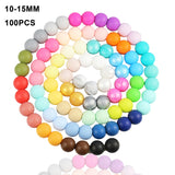 100pcs Silicone Beads Baby Teething Chewed Safe Silicone Beads
