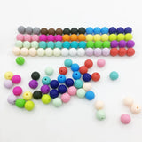 100pcs Silicone Beads Baby Teething Chewed Safe Silicone Beads
