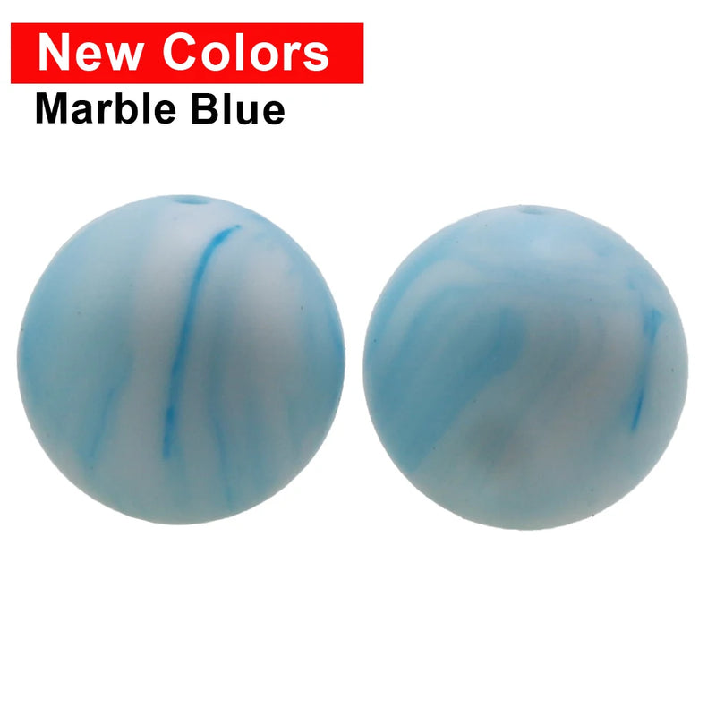 100pcs Silicone Beads Baby Teething Chewed Safe Silicone Beads