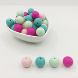 100pcs Silicone Beads Baby Teething Chewed Safe Silicone Beads