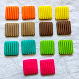 100 30mm Acrylic DIY Square Heart Bead Stickers for Jewelry Making
