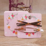 100pc Multi-Color Hair Clip Cards for Jewelry Display