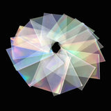 100 Broken Gems & Glass Flashing Card Film Sleeves 61x88mm/65x90mm