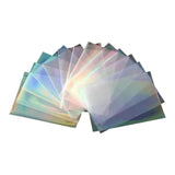 100 Broken Gems & Glass Flashing Card Film Sleeves 61x88mm/65x90mm