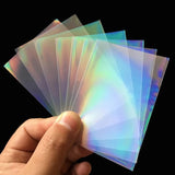 100 Broken Gems & Glass Flashing Card Film Sleeves 61x88mm/65x90mm