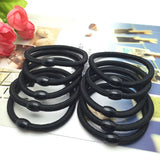 100 Elastic Leather Hair Bands for Accessories
