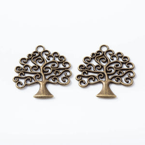 100 Retro Tree Pendant DIY Jewelry Making