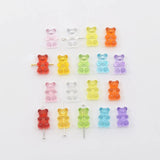 100pc Colorful Acrylic Bear Beads DIY Bracelet Jewelry Making 2021
