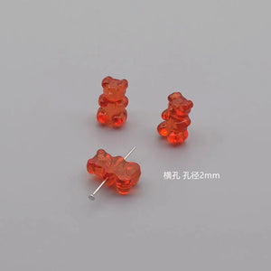 100pc Colorful Acrylic Bear Beads DIY Bracelet Jewelry Making 2021