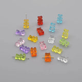 100pc Colorful Acrylic Bear Beads DIY Bracelet Jewelry Making 2021