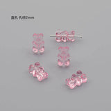 100pc Colorful Acrylic Bear Beads DIY Bracelet Jewelry Making 2021