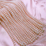 Natural Freshwater Pearl Round Beads for DIY Necklace