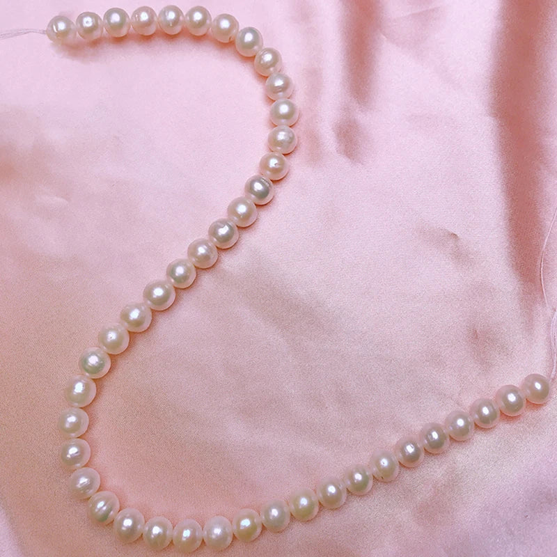 Natural Freshwater Pearl Round Beads for DIY Necklace