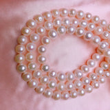 Natural Freshwater Pearl Round Beads for DIY Necklace