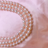 Natural Freshwater Pearl Round Beads for DIY Necklace