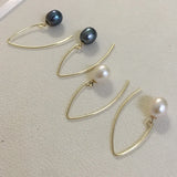 Genuine 14k Gold Filled Freshwater Pearl Earrings