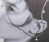 925 Silver Double-Layer Star Pendant Necklace