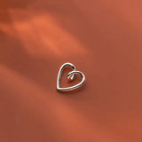 925 Silver Heart Pendant Necklace Women's Jewelry Gift