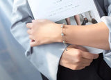 925 Silver Moonstone & Beads Chain Bracelet GTLS550
