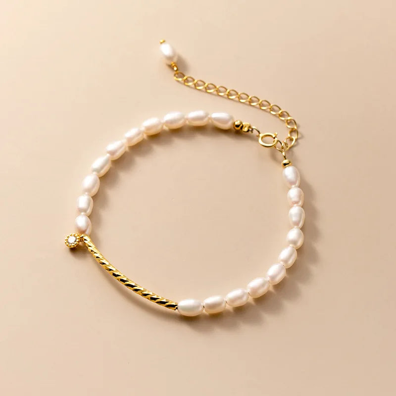 925 Sterling Silver Baroque Twist Chain Bracelet