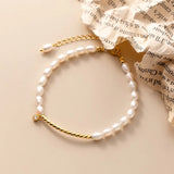 925 Sterling Silver Baroque Twist Chain Bracelet