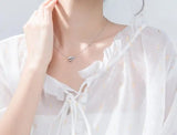925 Silver CZ Star & Paper Plane Pendant Necklace GTLX1860