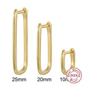 Vintage U Shape Hoop Earrings for Women