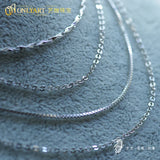Silver 925 Necklace Women Short Water-Waved Chain O Cross,Snake,Box Chain