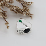 100% Silver Scotland Love Enamel Charm for DIY Bracelet