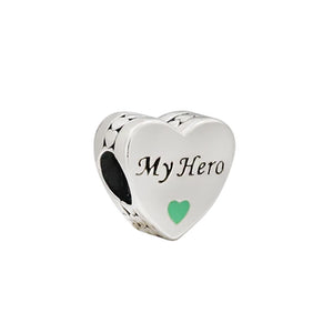100% Silver Scotland Love Enamel Charm for DIY Bracelet