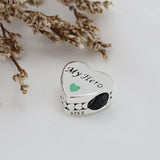 100% Silver Scotland Love Enamel Charm for DIY Bracelet