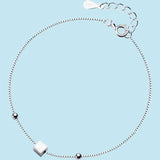 Sterling Silver 925 Square Chain Bracelet for Ladies