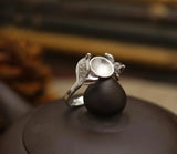 Adjustable Ring Tary Flower Fit 10MM Setting Tray Bead Antique