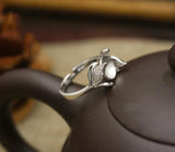 Adjustable Ring Tary Flower Fit 10MM Setting Tray Bead Antique