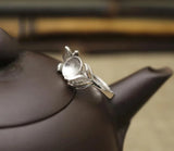 Adjustable Ring Tary Flower Fit 10MM Setting Tray Bead Antique