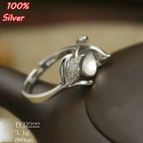Adjustable Ring Tary Flower Fit 10MM Setting Tray Bead Antique