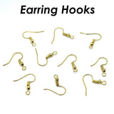 100 x Earring Hooks Silver Bronze Copper Gunmetal Rose 14K Earrings Wires Earwir