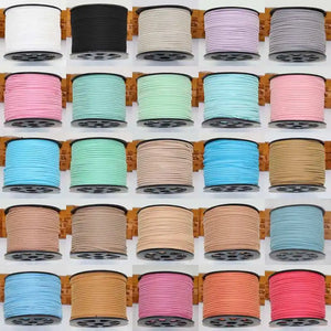 (100 yards/roll) 2.7mm Deerskin Rope Velvet Knitted Cords