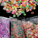 1000-3000 Mix Fruit Soft Clay Slime Animal Flower Resin Filler for Nail Art