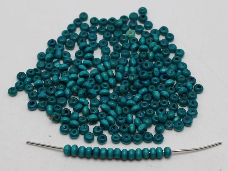 1000 Wood Seed Beads 4mm Round Wooden Beads